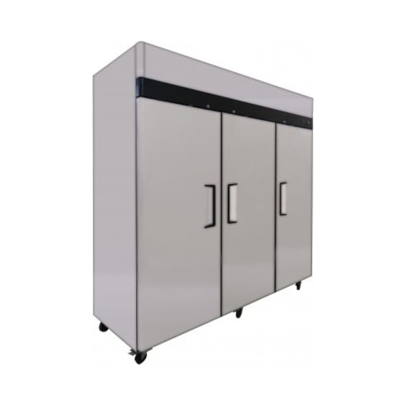Upright freezer, 3 closed doors, model 8003 - steel