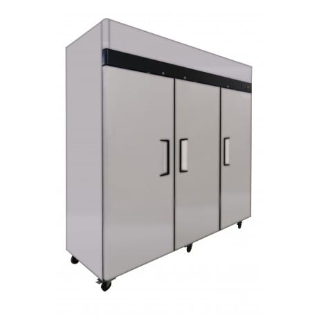 Upright freezer, 3 closed doors, model 8003 - steel