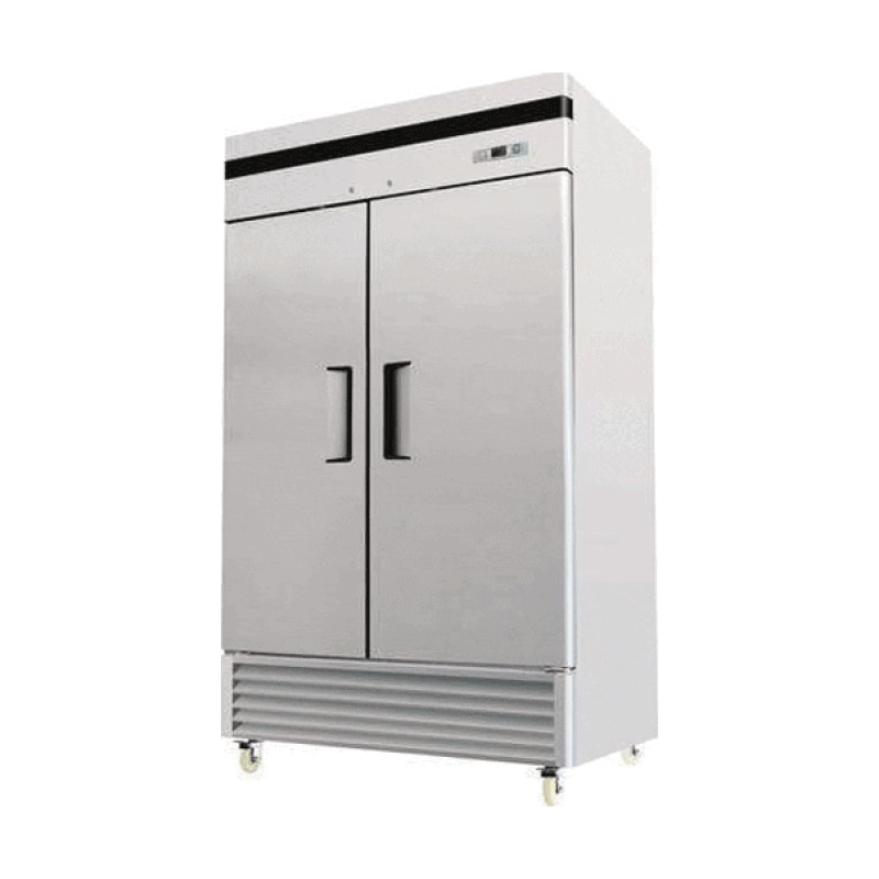 Bancool vertical refrigerator, 2 closed doors, model 8507 - steel