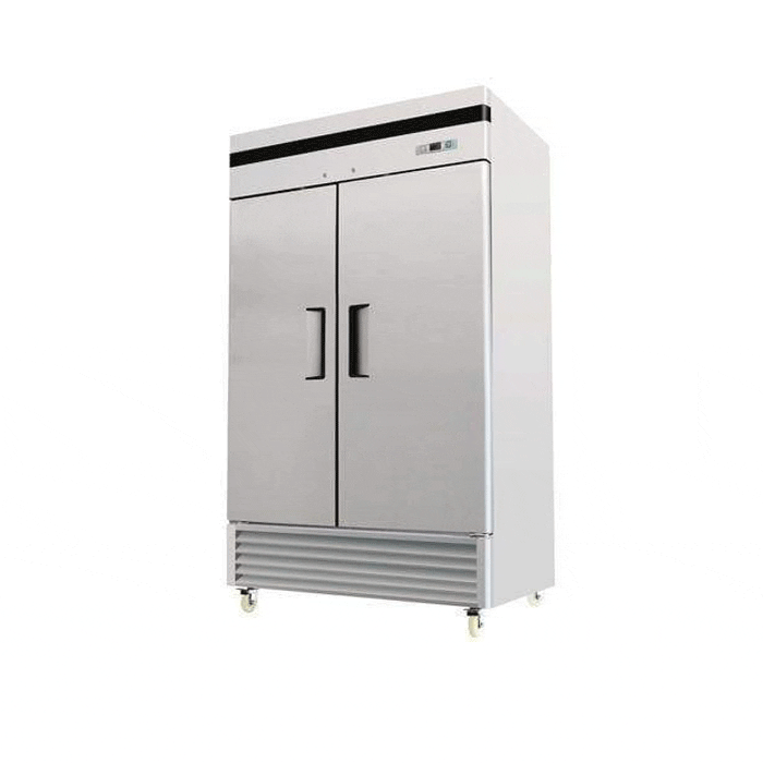 Bancool vertical refrigerator, 2 closed doors, model 8507 - steel