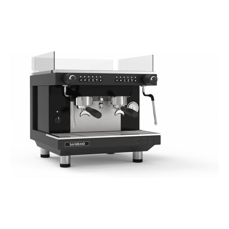 Sanremo Zoe espresso machine with volumetric control technology and two heads