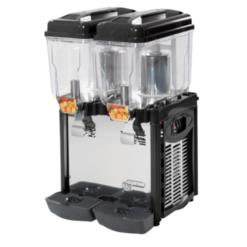 Italian drinks cooler with two basins