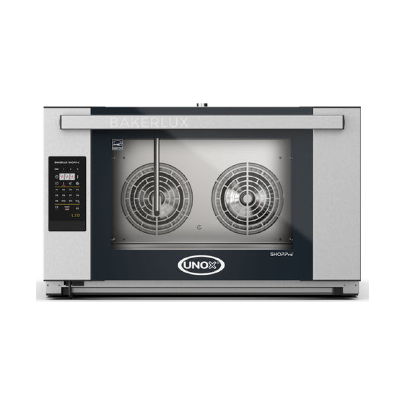 The global Onyx LED convection oven can accommodate four trays, size 60*40, electric XEFT-04EU-ELDV