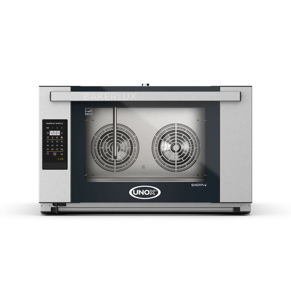 The global Onyx LED convection oven can accommodate four trays, size 60*40, electric XEFT-04EU-ELDV